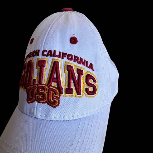 Top of the World USC TROJANS hat white red yellow embroidered one size fits all - Picture 10 of 14